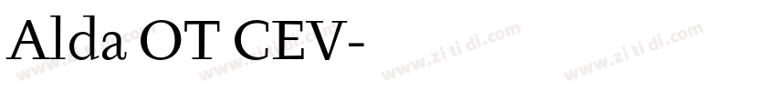 Alda OT CEV字体转换